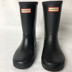 Hunter Boots Tall Original Black Size 12 Kids.